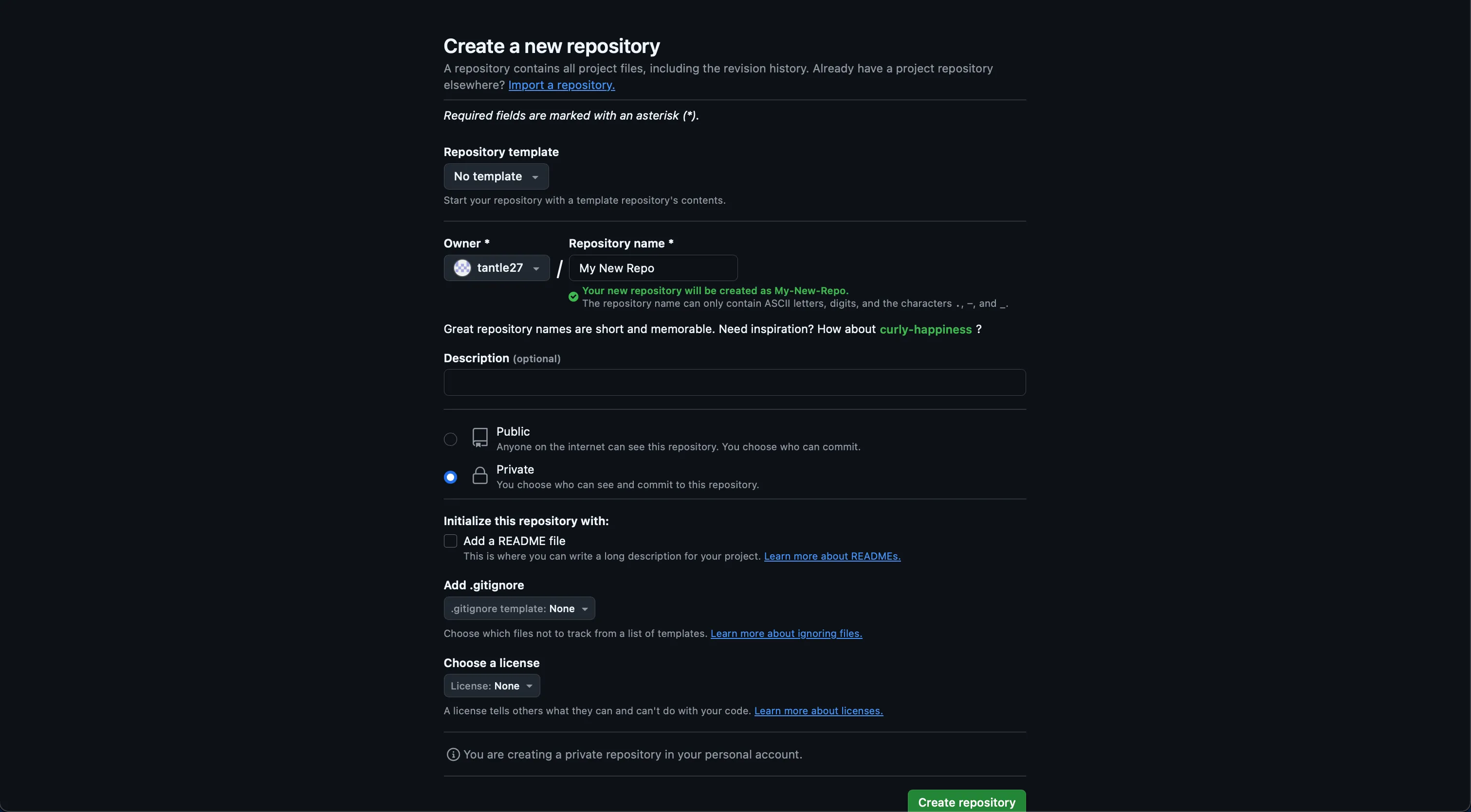 Repository Visibility